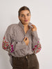 Hayley Brown Stripe Shirt