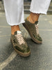 Meline Forest Green Trainers