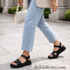 Oh my Sandals Black Wedge Sandals