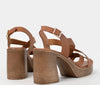 Oh my Sandals Tan Block Heel