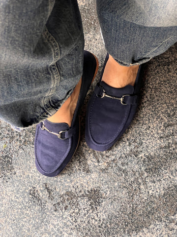 Unisa Navy Loafers