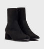 Wonders Black Suede Sock Boots