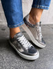 Meline Pewter Star Trainers