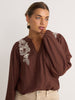 Roisin Chocolate Blouse
