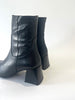 Wonder Navy Leather Boots H-6212