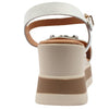 Oh my Sandals White Circle Wedge