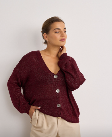 Burgundy Knit Cargidan