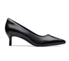 Clarks Black Kitten Heel Court