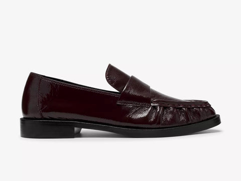 Clarks Burgandy Patent Loafer