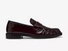 Clarks Burgandy Patent Loafer