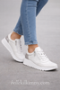 Wonders E6771 White Zip Trainers