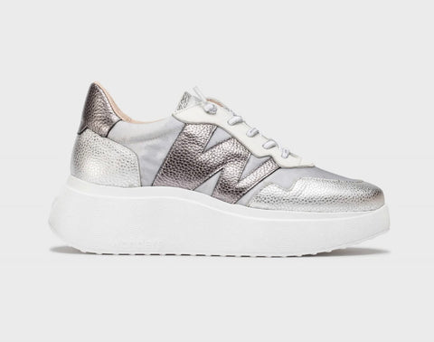 Wonders A3622 Silver Trainers