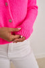 Neon Pink Knit Cardigan
