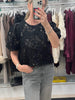 Black Sequenced Top