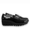 Wonders A-33158 Black Soft Shine Loafers