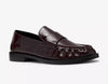 Clarks Burgandy Patent Loafer