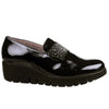 Wonders A-33158 Black Soft Shine Loafers