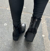 Paula Urban Black Wedge Boots