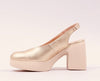 Wonders Gold Platform wedge