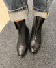 Paula Urban Black Zip Leather Boots