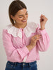 Pink Stripe Peter Blouse