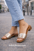 Oh my Sandals Gold Mule