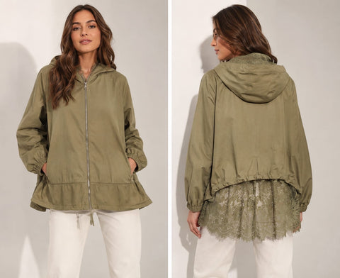 Kaki Rain Jacket