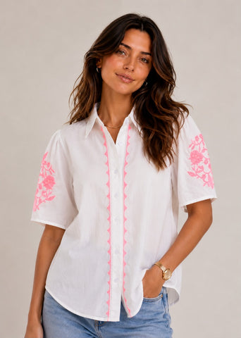Emma White Blouse