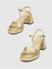 Wonders Gold Sandals