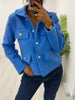 Tina Blue Teddy Blazer