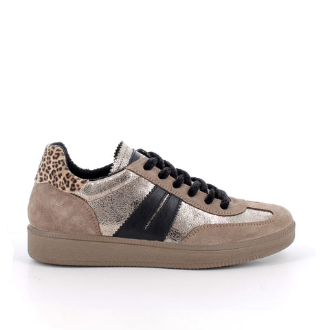 Igi&Co Beige Stripe Sneakers