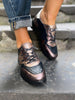 Wonders A2419 Black/Bronze Trainers