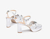 Unisa Silver Platform Sandals