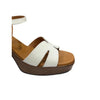 Oh my Sandals White Block Heel