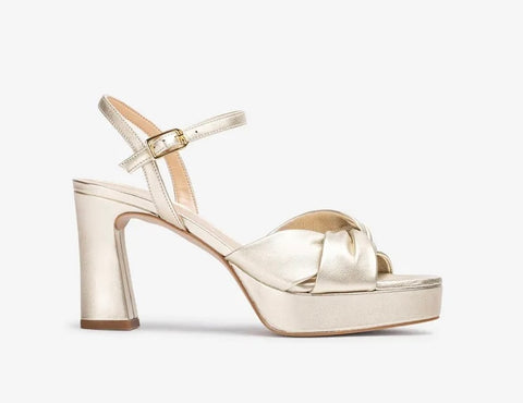 Unisa Gold Platform Sandals