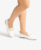 Unisa White Loafers