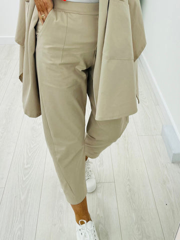 Taupe Waterfall Trousers