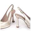 Pedro Miralles Platform Gold Slingbacks