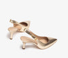 Unisa Lanz Gold Slingbacks