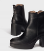 Wonders H-4981 Black Leather Boots