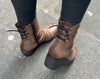 PaulaUrban Taupe Wedge Boots