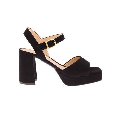 Unisa Odran Black Suede Sandals
