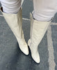 Wonders Ivory Leather Long Boots