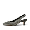 Shoe de Bear Black Sparkle Slingback