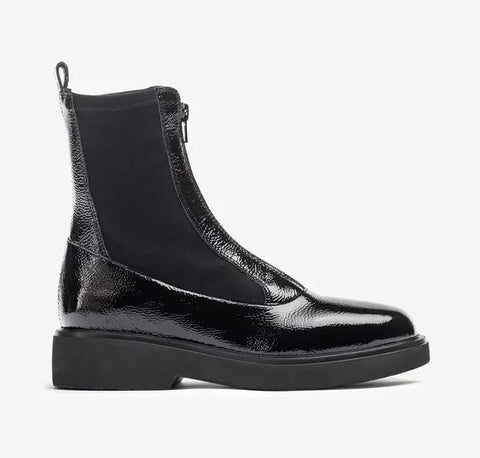 Unisa Black Patent Foggia Boots