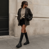Wonders A-5204 Black Long Boots