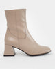 Wonder Taupe Leather Boots H-6212