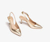 Unisa Lanz Gold Slingbacks