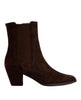 Unisa Brown Suede Leyla Ankle Boots