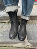 Paula Urban Black Biker Leather Boots